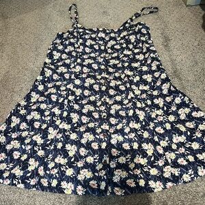 Hollister blue floral mini dress